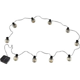 Ljuskedja med 10 solcellslampor 50 LED, L240 cm
