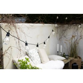 Party-ljuskedja 10 LED, startset, L450 cm, varmvit