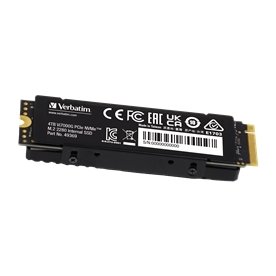 Verbatim SSD-hårddisk Vi7000G PCIe4 NVMe M.2, 4 TB