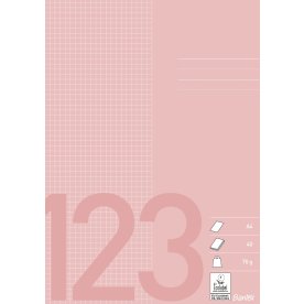 Bantex Skrivhäfte | A4 | Rutat | Rosa