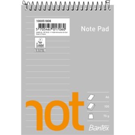 Bantex Not Spiral Block | A6 | Linjerat
