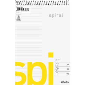 Bantex Spi Spiralblock | A5 | Linjerat