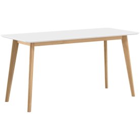 AD1 högbord | 180x80x93 cm | Vit laminat / ek