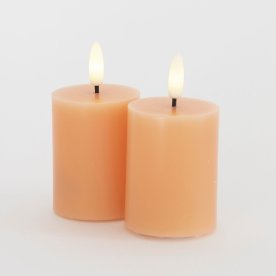 Sirius Sille Mini LED-ljus H6,5cm, Peach, 2 st.