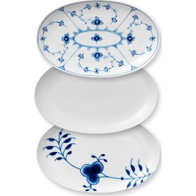 Royal Copenhagen History Mix Asietter 23 cm, 3 st.