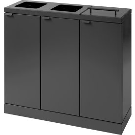 Bica Basic 887 Avfallsstation 3x45L/Lock, Antracit