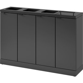 Bica Basic 883 Avfallsstation 4x45L/Lock, Antracit