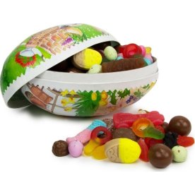 Påskägg med lösviktsgodis, 680g