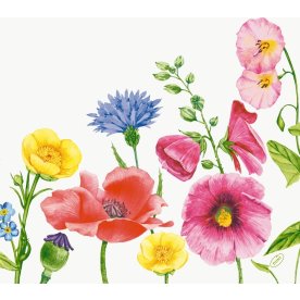 Dunisoft Middagsservett, Flowy Meadow, 60 st.