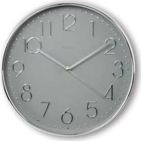 HAMA Väggklocka Corsica Silver 30cm