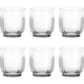 Aida Groovy räfflat dricksglas, 6 st, klar, 33 cl