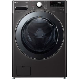 LG tvättmaskin 20 KG, Turbo Wash, svart