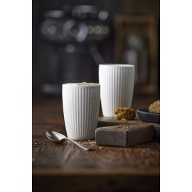 Pillivuyt Plissé Thermo-mugg 25 cl, vit, 2 st.