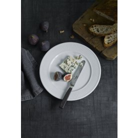 Pillivuyt Plissé-tallrik Ø 28 cm, vit