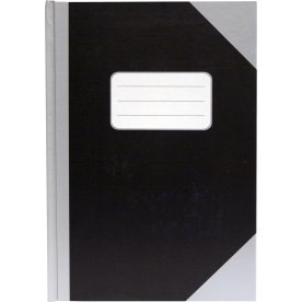 Office Kina Notes | A5 | Linjerat | Svart/Silver