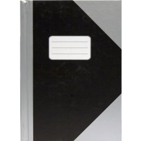 Office Kina Notes | A6 | Linjerat | Svart/Silver