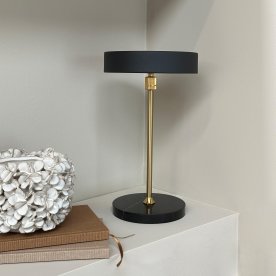 Dyberg Larsen Moonlight Bordslamp svart/marmor/mäs