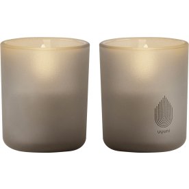 UYUNI LED-ljus i glas H7 cm, sandstone, 2 st.