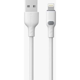 Powertrend Laddningskabel USB-A/Lightning, 1m, vit
