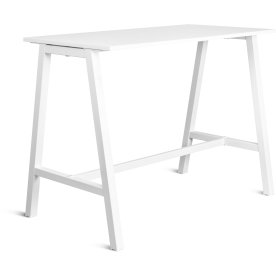 Talk Högbord, vit ram/vit laminat, 140x70 cm
