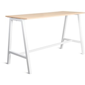 Talk Högbord, vit ram/ek-laminat, 180x70 cm