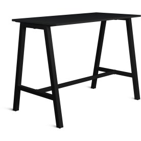 Talk Högbord, svart ram/svart laminat, 140x70 cm