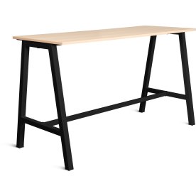 Talk Högbord, svart ram/ek-laminat, 180x70 cm