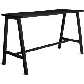 Talk Högbord, svart ram/svart laminat, 180x70 cm