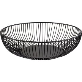 Westmark Brödkorg large, svart stål, Ø28 cm.