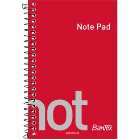 Bantex Not Spiral Anteckningsbok, 140x90 mm