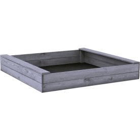 NORDIC PLAY Sandlåda, 120 x 120 cm, grå