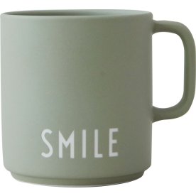 Design Letters Favourite Cup m. öra, Smile, grön