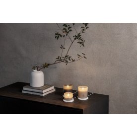 UYUNI LED-ljus i glas, laddningsbar, H10,2, Vanilj