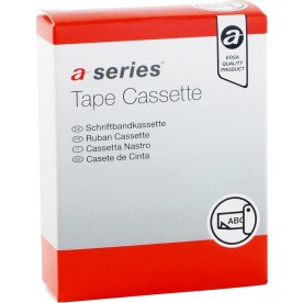 a-series etikettejp 24mm, svart på vitt, TZc-251