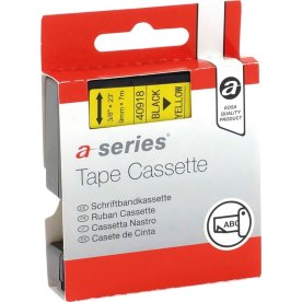 a-series etikettejp 9mm, svart på gul, Dymo 40918