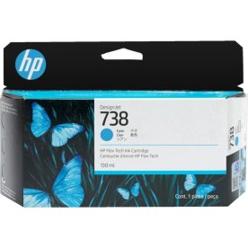 HP 738 DesignJet bläckpatron, 300 ml, cyan