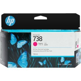 HP 738 DesignJet bläckpatron, 300 ml, magenta