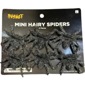 Mini Halloween Spindlar, 6 st., tyg/plast