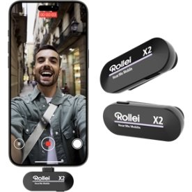 Rollei Dual Trådlös Microphone för mobil&kamera
