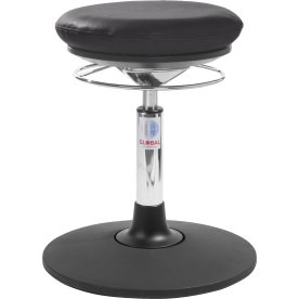 Pilates AirSeat-stol, svart, PU-läder,42-55cm,Sway