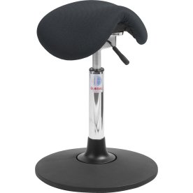Mini Sadelstol, svart, tyg, 53-72 cm, Sway