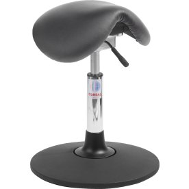 Mini Sadelstol, Svart, konstläder, 46-59 cm, Sway