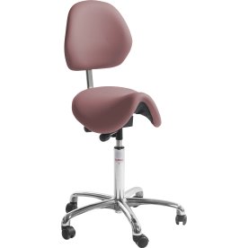 Dalton Sadelstol, Rosa, Konstläd./60-79cm/Ryggstöd