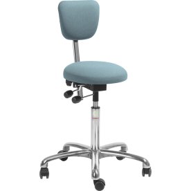 PAS Klinikstol, Blågrå, Tyg, 60-79 cm, Ryggstöd