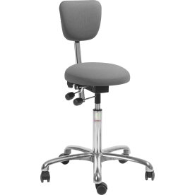 PAS Klinikstol, Grå, Tyg, 60-79 cm, Ryggstöd