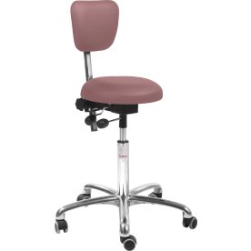 PAS Klinikstol, Rosa, konstläder, 60-79cm/Ryggstöd