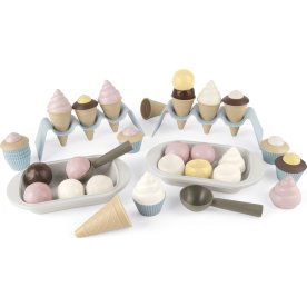 Dantoy BIO cupcake- och glasset, 54 delar