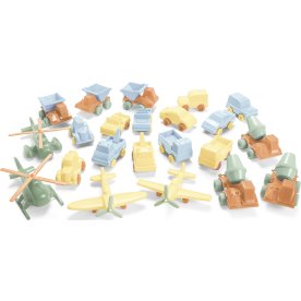 Dantoy Pastel återvunna bilar och flygplan, 20 st.