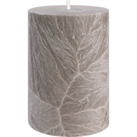 Blockljus, Shea-stearin, 6,7x10 cm, Khaki