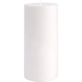 Blockljus, Shea-stearin, 6,7x15 cm, Vit